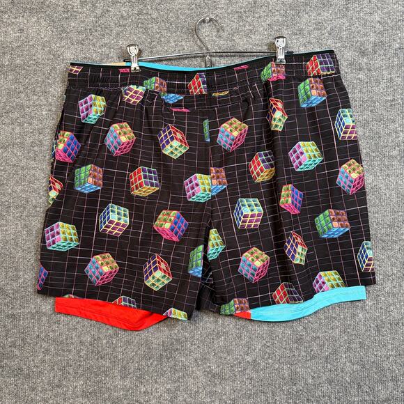 New Chubbies Size XXL The Solve Its 5.5" Ultimate Training Shorts Black Cubes - Picture 3 of 10